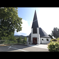 Bodenmais, St. Johannes (ev.), Ansicht von Nordosten