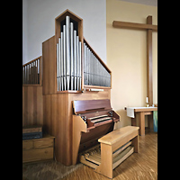 Berlin, Evangelisch-methodistische Erlserkirche Tegel, Orgel seitlich