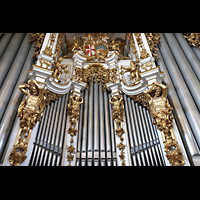 St. Florian, Stiftskirche, Mittleres Pfeifenfeld im Prospekt
