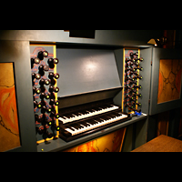 Spieltisch der Wagner-Orgel