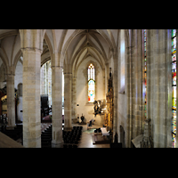 Bratislava (Pressburg), Dm sv. Martina (Dom St. Martin), Blick von der Orgelempore ins rechte Seitenschiff