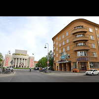 Berlin, Kino Babylon, Auenansicht und Rosa-Luxemburg-Platz