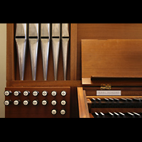 Berlin, Universitt der Knste (UDK), Registerstaffel der Orgel im bungsraum B