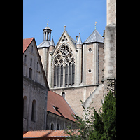 Braunschweig, Dom St. Blasii, Glockenhaus mit hochgotischem Mawerk und 12 Glocken