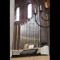 Braunschweig, Dom St. Blasii, Zentralspieltisch vor die Nord-Chororgel geschoben