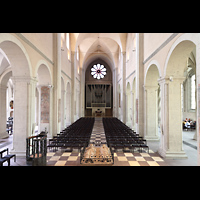 Braunschweig, Dom St. Blasii, Innenraum in Richtung Hauptorgel