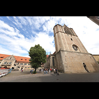 Braunschweig, Dom St. Blasii, Domplatz und Westwand des Dome