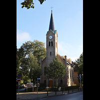 Glienicke / Nordbahn, Dorfkirche, Ansicht von Westen