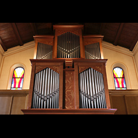Glienicke / Nordbahn, Dorfkirche, Orgel perspektivisch