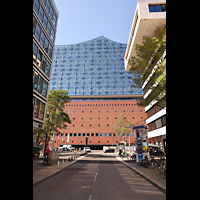 Hamburg, Elbphilharmonie, Groer Saal, Ansicht von Osten vom Kaiserkai