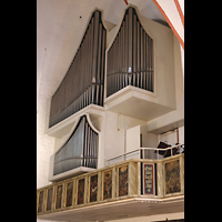 Hamburg, Hauptkirche St. Jacobi, Steinstraenschifforgel - Teil der Kemper-Orgel, die in das abgetrennte Sdschiff spielt