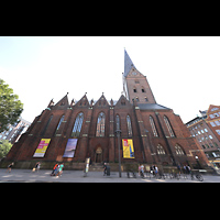 Hamburg, Hauptkirche St. Petri, Ansicht von Norden von der Mnckebergstrae
