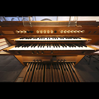 Hamburg, Hauptkirche St. Petri, Spieltisch der Chororgel