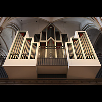 Hamburg, Hauptkirche St. Petri, Rckpositiv und Oberwerk perspektivisch