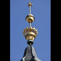 Hohen Neuendorf, Dorfkirche, Turmspitze mit Stern