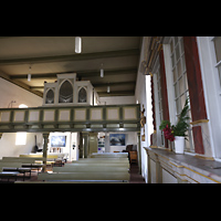 Hohen Neuendorf, Dorfkirche, Seitlicher Blick zur Orgel