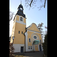 Hohen Neuendorf, Dorfkirche, Fassads mit Turm - Ansicht von Nordosten