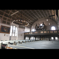 Hohen Neuendorf, Dorfkirche, Seitlicher Blick zur Orgel