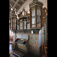 Hohen Neuendorf, Dorfkirche, Orgel seirtlich