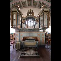 Hohen Neuendorf, Dorfkirche, Orgel mit Spieltisch