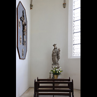 Horb, Stiftskirche Heilig Kreuz (kath.), Seitenkapelle mit Marienstatue
