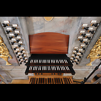 Horb, Stiftskirche Heilig Kreuz (kath.), Spieltisch von oben