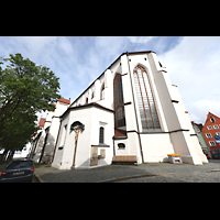 Landsberg am Lech, Stadtpfarrkirche Mari Himmelfahrt, Ansicht von Sdosten