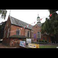 Leer, Lutherkirche, Ansicht vom Patergang von Westen