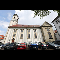 Lindau, Mnster Unserer Lieben Frau (Hauptorgel), Ansicht vom Stiftsplatz von Sden