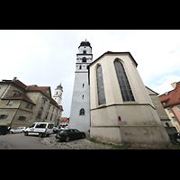 Lindau, Ev. Stadtkirche St. Stephan (Hauptorgel), Ansicht von Osten vom Kirchplatz