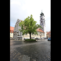 Lindau, Ev. Stadtkirche St. Stephan (Hauptorgel), Ansicht von Sdwesten vom Stiftsplatz