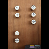Lindau, Ev. Stadtkirche St. Stephan (Hauptorgel), Linke Registerstaffel der Chororgel