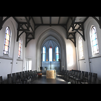 Norderney, St. Ludgerus, Innenraum in Richtung Chor