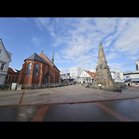 Norderney, St. Ludgerus, Ansicht von Osten vom Herrenpfad
