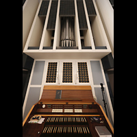 Norderney, Kath. Kirche Stella Maris, Orgel und Spieltisch