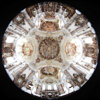 Ottobeuren, Abtei - Basilika St. Alexander und Theodor, Gesamter Innenraum