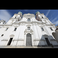 Westfassade perspektivisch Passau, Dom St. Stephan, Westfassade perspektivisch