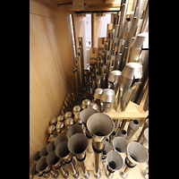 Nördl. Balkonorgel; v.vo.: Clarinette, Euphon-Clarinette, Flügelhorn, Coro Viole, Aeoline, Sologamba, Soloflöte Passau, Dom St. Stephan, Nördl. Balkonorgel; v.vo.: Clarinette, Euphon-Clarinette, Flügelhorn, Coro Viole, Aeoline, Sologamba, Soloflöte