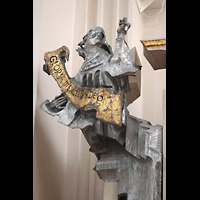 Engelfigur am Chororgelprospekt links Passau, Dom St. Stephan, Engelfigur am Chororgelprospekt links