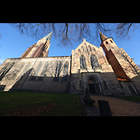 Schleswig, Dom St. Petri, Ansicht von S�den von der S�derdomstra�e