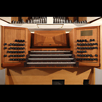 Schleswig, Dom St. Petri, Spieltisch der Hauptorgel