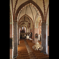 Schleswig, Dom St. Petri, Blick von der Orgelempore ins Hauptschiff