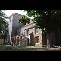 Strausberg, St. Marien, Ansicht von der Predigerstrae von Sdosten
