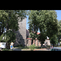 Strausberg, St. Marien, Ansicht von der Predigerstrae von Sdwesten