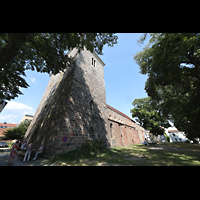 Strausberg, St. Marien, Turm und Ansicht von der Predigerstrae von Sdwesten