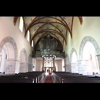 Strausberg, St. Marien, Hauptschiff in Richtung Orgel