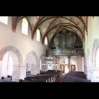 Strausberg, St. Marien, Blick von der Kanzel zur Orgel
