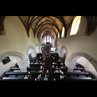 Strausberg, St. Marien, Blick om Spieltisch in die Kirche