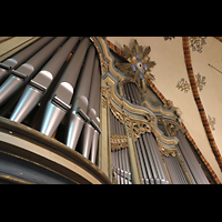 Strausberg, St. Marien, Orgel perspektivisch seitlich