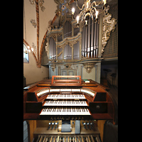 Strausberg, St. Marien, Orgel mit Spieltisch